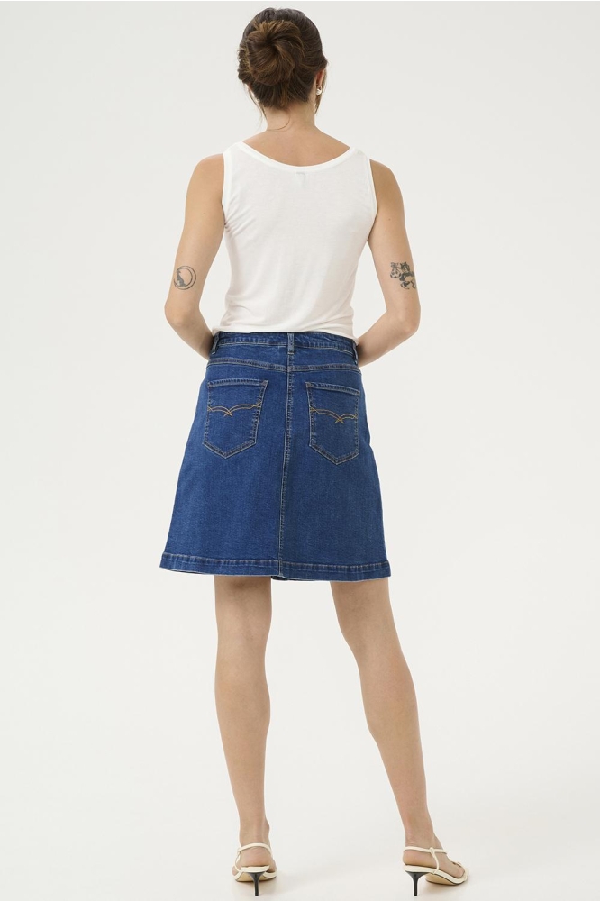 CULEA AMI SHORT SKIRT 50111912 500028 MEDIUM BLUE WASH